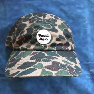 Brixton camo strapback hat